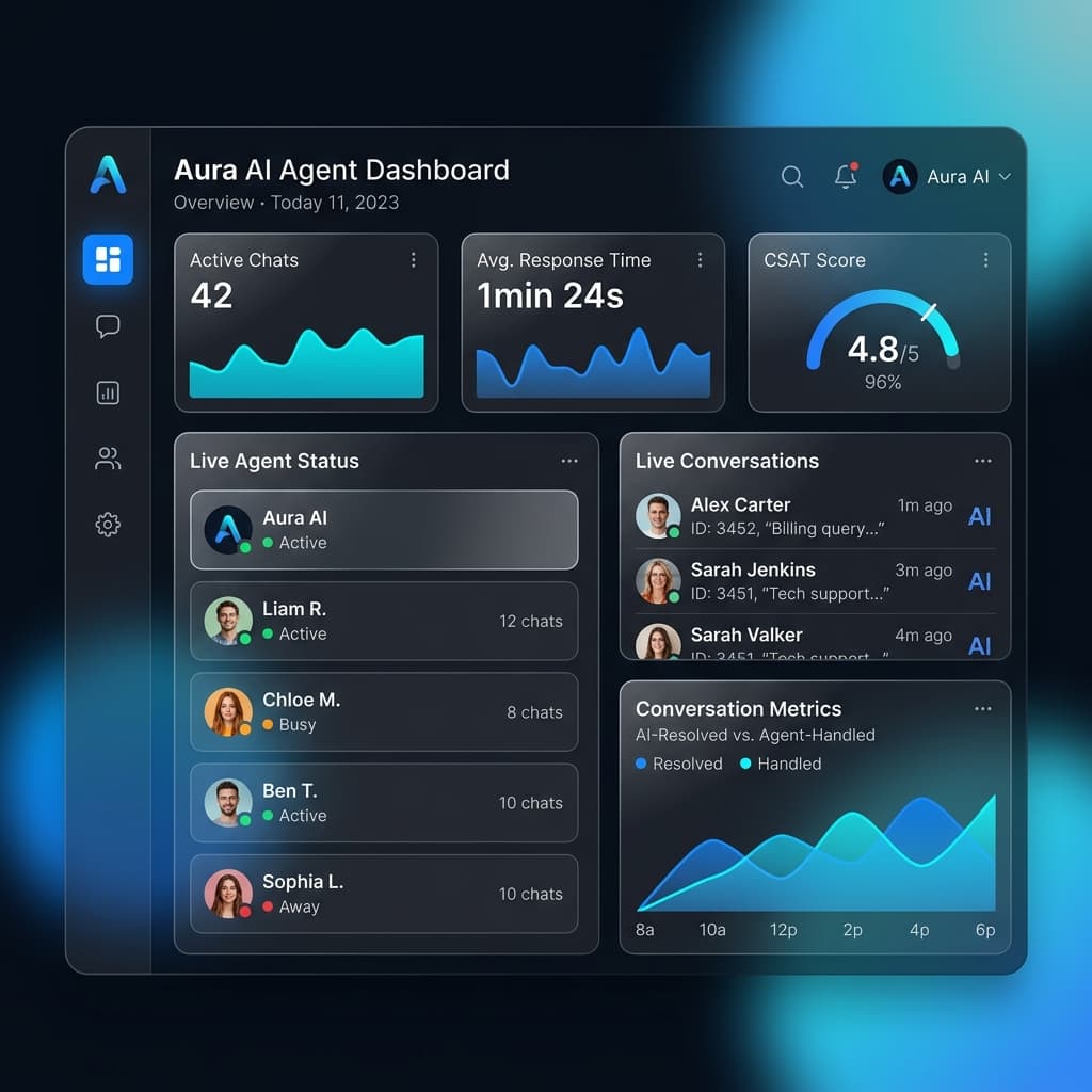 Aura Agent: Autonomous Multi-Agent Customer Support